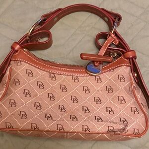 Dooney & Bourke Pink and Red Shoulder Bag